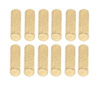 POENVFPO Guitar Pickup Magnet Slug Rods, 12-Pack Iron Material Replacement Parts for Electric Guitar, High Compatibility Design (Gold)