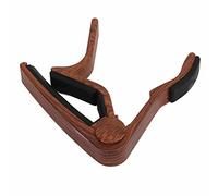 POENVFPO Guitar, String Clamp for Guitar Banjo Mandolin Ukulele, with 5Pcs Pick, Aluminium Alloy Rubber (Dark Wood Color)