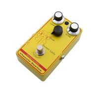 POENVFPO Guitar Sweet Lady Overdrive Pedal, Touch Sensitive Low Gain Overdrive Effector with Focus Control for Electric Guitar, Aluminum Alloy Yellow