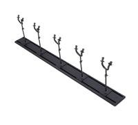 POENVFPO Guitar Wall Mount, with 5 Hooks, Strong Aluminum Metal Stand Rack, Adjustable Display Set for Acoustic Electric Guitars Basses