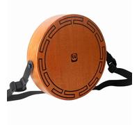 POENVFPO Handmade Mahogany Cajon Drum, Portable Percussion Instrument with Adjustable Strap and Bag, Professional Musical Box Drum for Musicians, Performers