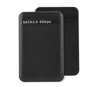 POENVFPO Hard Disk Enclosure, 2.5inch USB3.0 High Speed SSD Mobile Hard Disk Enclosure Supports 6TB UASP Acceleration (Black) (Not Inclube Hard Disk)