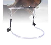 POENVFPO Harmonica Neck Holder, Alloy Steel Adjustable Angle Neck Stand with Sticker for 10 & 24 Hole Harmonicas for Beginners