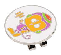 POENVFPO Hat Clip, Wear Resistant Metal Paint with Animal Patterns, Compact Lightweight Cap Decoration, for Golfers (Monkey (Shen))