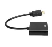 POENVFPO HD Multimedia Interface to the VGA Converter Cable, High -performance Chip C, Powerful Conversion Functions for Computer Monitor (Black)