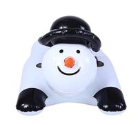 POENVFPO Inflation Snow Tube, Snowman Sled with Comfort Seat & Handles Portable Winter Tubing for Family Fun Outdoors