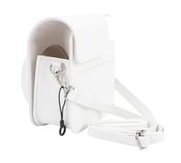 POENVFPO Instant Camera PU Leather Protective Bag, Upgraded Version for Mini 41 2 in 1 Camera and Printer, with Detachable Front Cover and Shoulder Strap