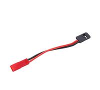 POENVFPO JST Female to JR Male Servo Adapter Cable 96mm 20AWG | Silicone Wire, Reusable Connector End, for RC Car Aircraft Ship Models, High Current Endurance, Compatible with ESC Battery