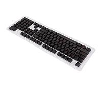 POENVFPO Keys Keyboard Keys Layers, Beautiful and Durable Two -color Injection, Suitable for Most Keyboards 61/87/104 (Black red letters)