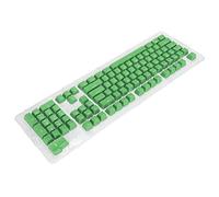 POENVFPO Keys Keyboard Keys Layers, Beautiful and Durable Two -color Injection, Suitable for Most Keyboards 61/87/104 (Cheese green and white words)