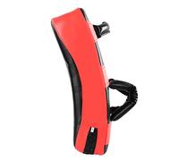 POENVFPO Kick Target, High Density EVA Curved Shield for Muay Thai, Boxing, Taekwondo Training, with Ergonomic Design, Riveted and Sewn Back, for Strength and Safety (Black Red)