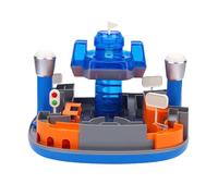 POENVFPO Kids Adventure Race Track Set, Educational Learning Toys with 2 Race Cars Building Puzzle Railway Playset for Toddlers