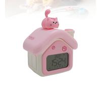 POENVFPO Kids Alarm Clock, Childern Time Manager with Night Light Time To Wake Clock Timer & APP Remote Control for School Kids (Roseate)