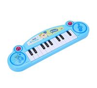POENVFPO Kids Electronic Piano Keyboard, 12 Keys Musical Instrument Toy with Smooth Non Angular Design for Children Over 3 Years Old (Blue)