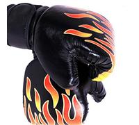 POENVFPO Kids Professional Fighting Boxing Gloves Durable and Comfortable for Youth Training Punching Bag Gloves, Ideal for Boxing, Muay Thai, Kickboxing, for Kids, PU, 1 Pair (Black)