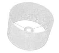 POENVFPO Lampshade for E14 E27 Bulbs Modern Simple Decorative Lamp Shade for Living Room and Hall Iron Material 25cm (White)