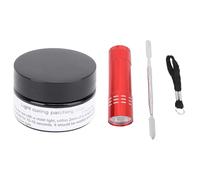 POENVFPO Light Curing Putty Kit 50g Fast Setting Repair Filler for 3D Prints Model Crafts Nails Fiber Reinforced Resin Quick Hardening Clay with UV Lamp