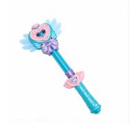 POENVFPO Light Up Princess Wand, Plastic Fairy Wand Toy with Pull Water Spray and LED Lights, 3 in 1 Glowing Magic for Kids Outdoor Play Garden Beach Parties