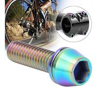 POENVFPO Lightweight Durable Alloy Bicycle Stem Bolts for Bicycle Holder Bracket/Front Pull/Rear Shelf Disc Brake 3 Colorful Pcs M5X20 M6X20 (M6*20mm color)