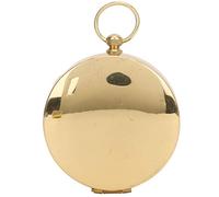 POENVFPO Luminous Pocket Compass, Copper Flip Cover | Metal Navigation Tool, Glow in Dark for Night Reading, Sturdy Build for Climbing Hiking and Camping