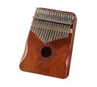 POENVFPO Mahogany Wood Kalimba, 17 Keys Thumb Piano with Clear Sound, Professional Musical Instrument for Kids and Adults Beginners (Brown)