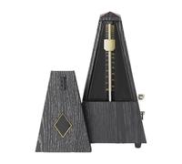 POENVFPO Mechanical Tower Style Metronome, 40 to 208 BPM Loud Sound for Piano, Guitar, Drums and Guzheng - No Battery Needed (Ebony Grain)
