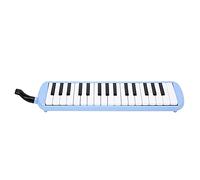 POENVFPO Melodica 32 Keys ABS Wind Instrument in Black and White for Beginners, Easy to Play and Learn Music Practice Set, Suitable for Children - Blue