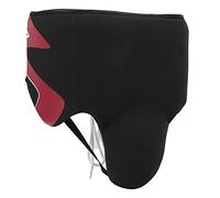 POENVFPO Men Groin Guard, New Upgraded Thickening Design with Sponge and Elastic Band, for Boxing Muay Thai Taekwondo MMA Fighting and Martial Arts Training (Red)