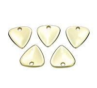 POENVFPO Metal Guitar Picks 5 Pack, 1.5-2.5mm Zinc Alloy Plectrum for | Teardrop Shape, Smooth Polished Surface, Concave Center for Comfort, Hole for Necklace/bracelet, Durable Metal Accessory
