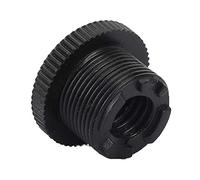 POENVFPO Microphone Thread Adapter, 5/8 Male to 3/8 Female, ABS Shock Proof Design, Portable Stand Mount Converter for Musicians and Podcasters