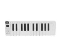 POENVFPO MIDI Keyboard Controller, 25 Pressure-Sensitive Keys, Wireless Connectivity, Portable Design with Built-in Battery for Music Production, Composing