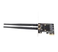 POENVFPO Mini PCI -E in the PCI -and 2 Antennas Wireless Adapter, New Mini Wifi Cards, Easy Installation, Suitable for Desktop Computers, Contains External Antennas