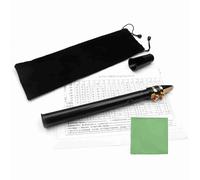 POENVFPO Mini Pocket Saxophone, Black Portable Woodwind Instrument with Carrying Bag and Fingering Charts, Handmade Musical Music Lovers (Black)