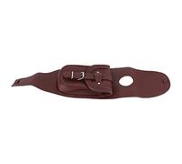 POENVFPO Motorcycle Fuel Tank Bib Bag, PU Leather Pouch 24.02in (#2) | Cruiser Front Panel Accessory, Adjustable Two Strap Mounting, Phone Wallet Key Access Storage
