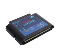 POENVFPO MS to MD Game Card Converter Compact and Durable for 5 3 2 Enrich Gaming Experience for Classic Gamers (Black)
