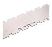 POENVFPO Notched Straight Edge, Premium Stainless Steel Luthier Tool with Dual Scale for Checking Guitar Neck Leveling and Fretboard Flatness