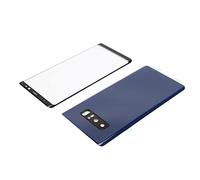 POENVFPO Note 8 Compleable Langable Langable Telephone Cover Repair Kit Complete Cell Phone Broken in Front of the External Screen Glass Screen (Blue)
