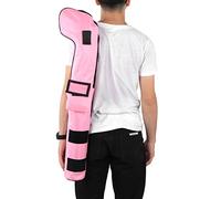 POENVFPO Nylon Club Bag, Portable Waterproof Foldable Soft Children Training Bag with Side Zipper, for Outdoor Practice and 3 Clubs (Pink)