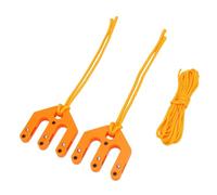 POENVFPO Nylon Pulley Hoist, Portable Lightweight Compact Mechanical Leverage Block and Tackle System with Reinforced Nylon 66 and Stainless Steel Pins for Outdoor Game Gear Hoisting and (Orange)