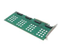 POENVFPO Pcie Expansion Adapter Card, Dual Card U.2 SFF-8639 Pcie Riser, Improves the Speed and Performance of Windowslinux Compatible