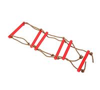 POENVFPO Plastic Children Ladder, 150KG Max Load, 200cm Heigh, TKids Outdoor Exercise Equipment with Changing Height for Enhanced Coordination and Flexibility, Red