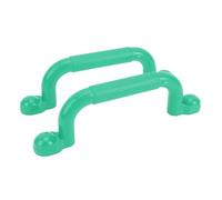 POENVFPO Playground Handles, Large Safety Hand Grips with Anti Skid Design, Heavy Duty Climbing Handles for Playset Tree House Fence Bunk Bed (Yellow) (Green)