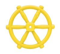 POENVFPO Playground Steering Wheel Toy, Plastic Swingset Steering Wheel for Treehouse Outdoor Playhouse Backyard (Yellow)