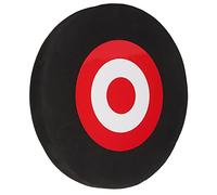 POENVFPO POENVFPO EVA Archery Moving Target, High Density Round Practice Target with 2 Replacement Papers (White Red) (Black Red)