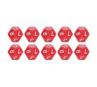 POENVFPO Polyhedral 12 Sided Dice Set Durable Numbers for Family Party Board Game for Various Interactive Games and Education (Red)
