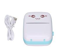 POENVFPO Portable Bluetooth Printer, Ink Free Mini Thermal Printing for Text Images Memos Labels Shopping Lists, Compact Wireless Device for Students Home Office Travel Use (Blue)