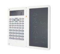 POENVFPO Portable Calculator with Scientific Calculator of 10 Digits of Notes, LCD Tablet Crazy for the School, Compact Desktop Office for Meetings, 6 -inch 6 -inch ABS (White)
