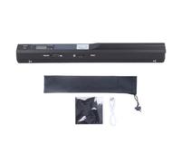 POENVFPO Portable Scanner, A4 Document Photo Scanner with 900 DPI Resolution and PDF JPG Format, Supports 32GB SD Card, for Business Travel Home Office Use (Black)