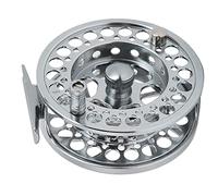 POENVFPO Premium 9/10 Gun Color Fly Fishing Reel with 2+1 Ball Bearings, One Piece Aluminum Alloy CNC Fishing Reel for Big Fish Lovers