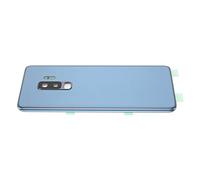 POENVFPO Premium Glass Battery Rear Door Housing for S9 + Plus G965, Easy Installation with Pre-installed Camera Lens, Professional Test for Stable Performance (Blue)
